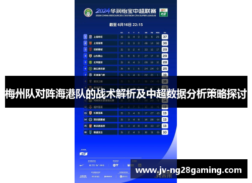 梅州队对阵海港队的战术解析及中超数据分析策略探讨
